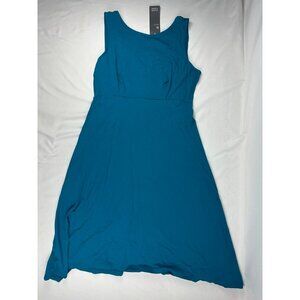 NWT EILEEN FISHER Dress Petite S Viscose Stretch Jersey Midi Sleeveless V-Back B
